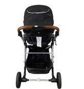 secondhand Mockingbird Single Stroller, 2023, Black, Windowpane, Silver With Penny Leather