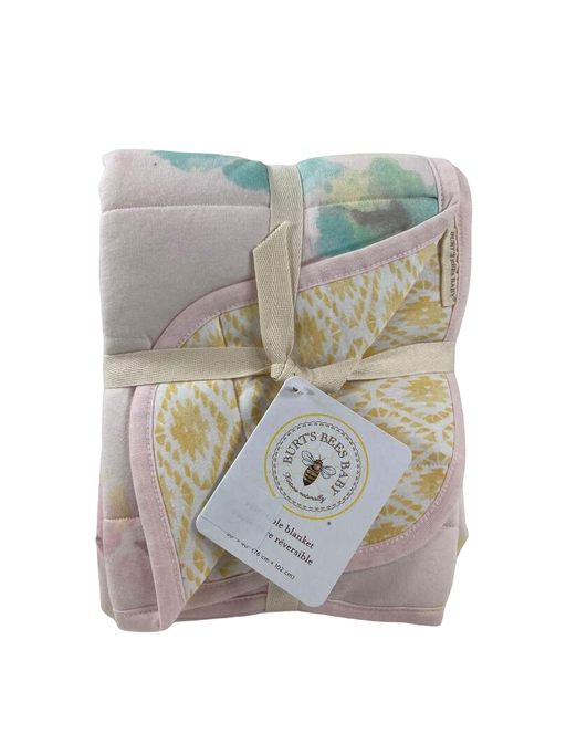 used Burt's Bees Baby Reversible Soft Organic Cotton Blanket