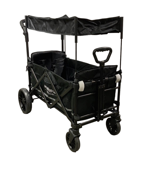 used Wonderfold X2 Push + Pull Double Stroller Wagon, 2023, Stealth Black