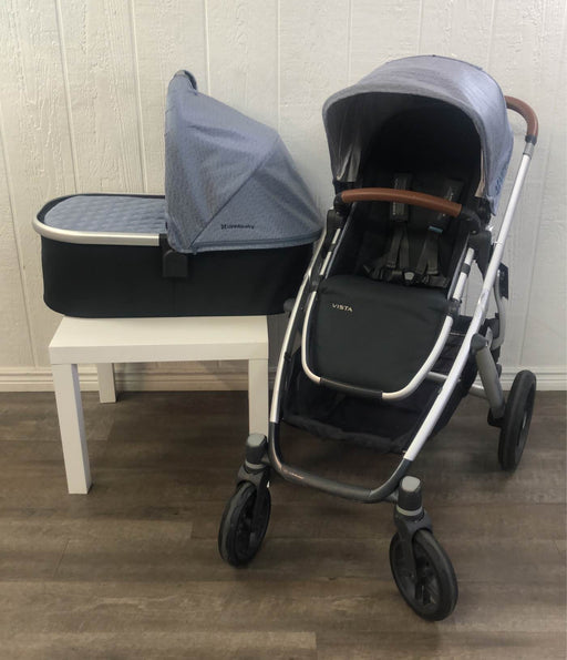 secondhand UPPAbaby VISTA Stroller, Gregory (Blue Melange), 2019