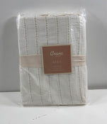 used Crane Crib Skirt, White Tassel