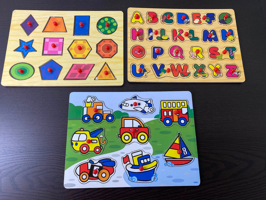 used BUNDLE Wooden Puzzles