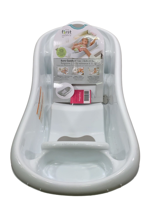 used The First Years Sure Comfort Newborn To Toddler Tub, White