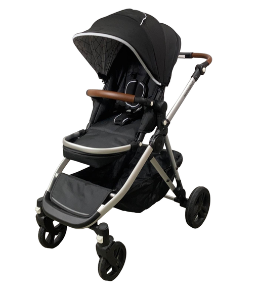 secondhand Mockingbird Single to Double Stroller, 2022, Silver with Penny Leather, Windowpane, Black