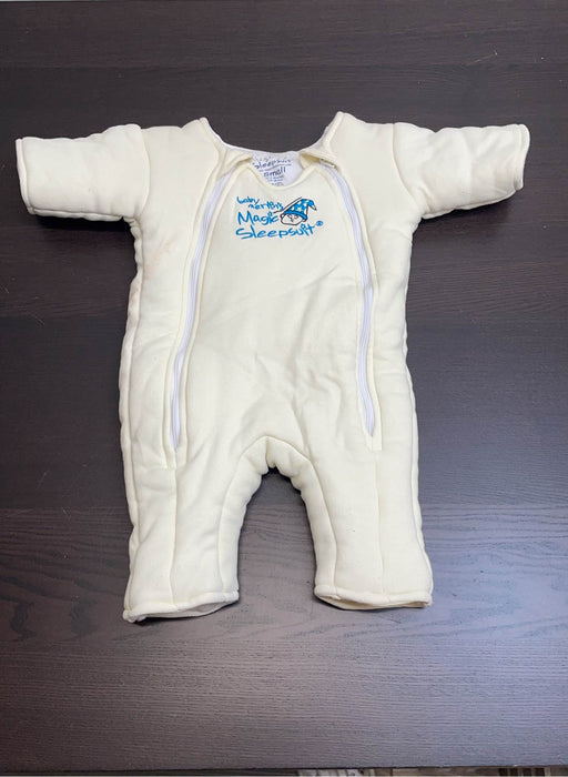 used Baby Merlin's Magic Sleepsuit, Small 3-6 Months, Cotton, Cream