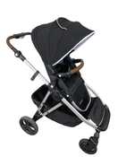 used Mockingbird Single to Double Stroller, 2022, Silver with Penny Leather, Black , Windowpane