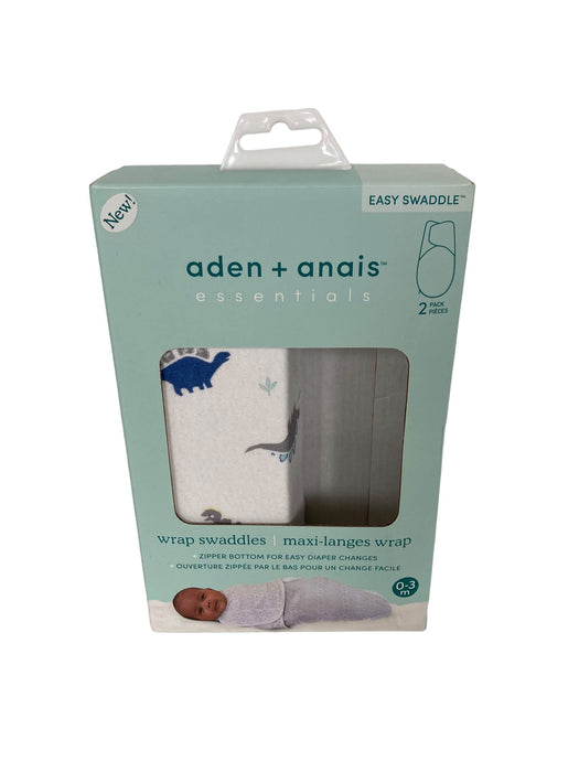 used Aden + Anais Essentials Easy Wrap Swaddle, 0-3 Months, Dino