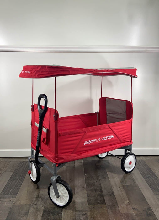 used Radio Flyer 3-in-1 EZ Fold Wagon With Canopy-HIDDEN CHECKING CONDITION/PICS 5/13