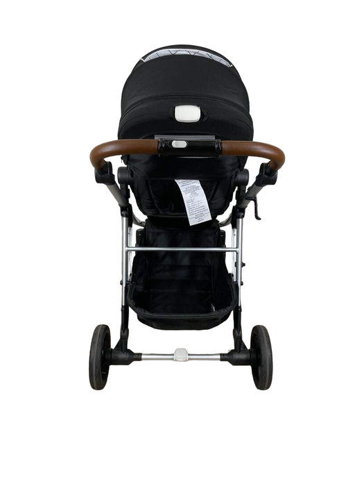 Mockingbird Single to Double Stroller, 2022, Silver with Penny Leather, Windowpane, Black