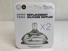 used Comotomo Silicone Replacement Nipples, Variable Flow (Y-cut, thicker fluids)