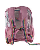 secondhand Pottery Barn Kids Mackenzie Backpack, Clear with Pink Trim