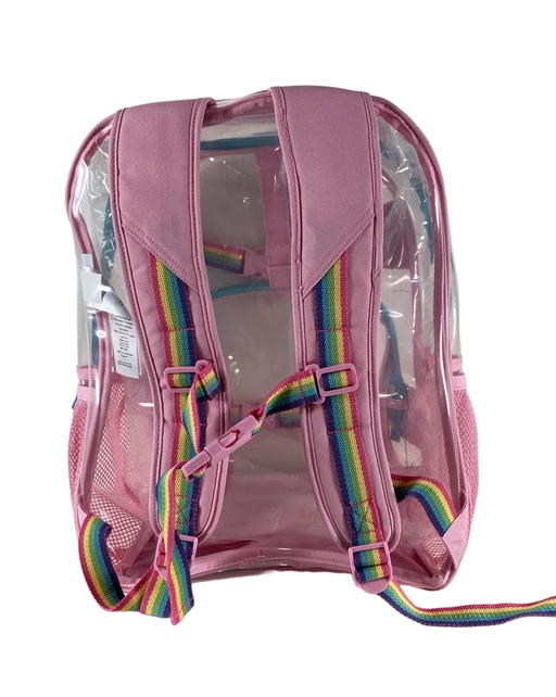 secondhand Pottery Barn Kids Mackenzie Backpack, Clear with Pink Trim