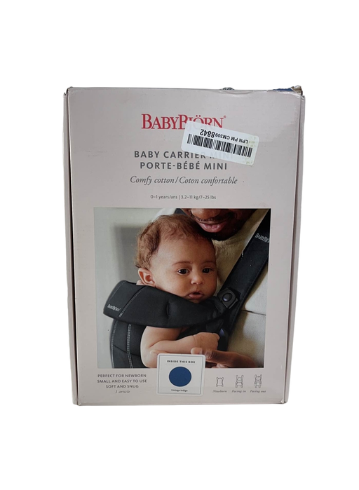 used BabyBjorn Baby Carrier Mini, Vintage Indigo Cotton