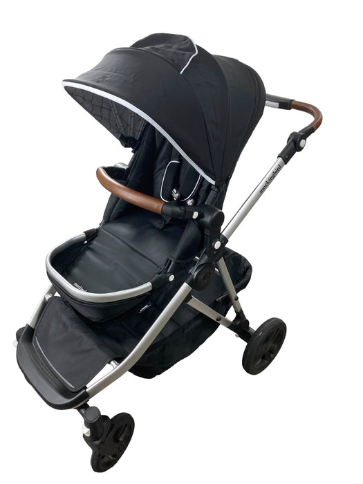 used Mockingbird Single to Double Stroller, Silver with Penny Leather, Black , Windowpane, 2022