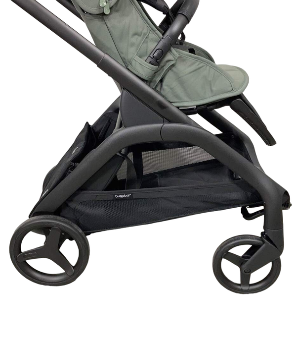 used Bugaboo Dragonfly Bassinet and Seat Stroller, Black, Forest Green, Forest Green, 2023