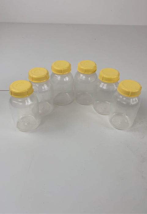 used Medela Breast Milk Collection and Storage Bottles with Solid Lids - 6pk/5oz