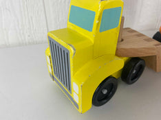 secondhand Melissa & Doug Trailer & Excavator