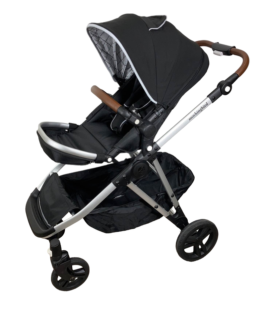 used Mockingbird Single to Double Stroller, 2023, Silver with Penny Leather, Windowpane, Black