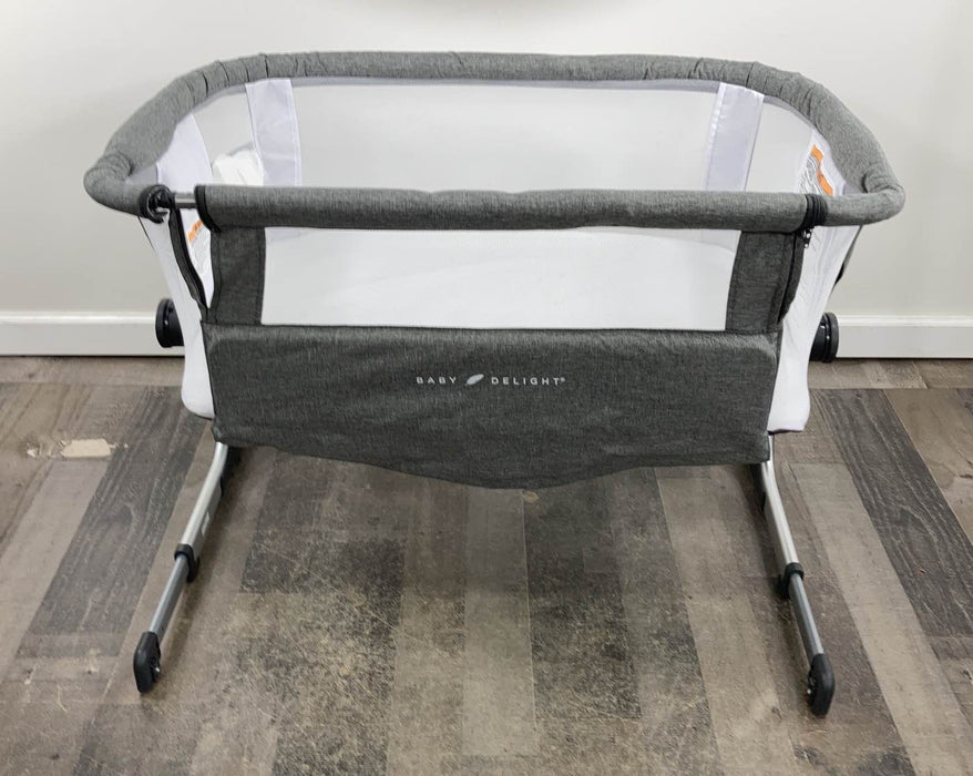 used Baby Delight Beside Me Dreamer Bassinet & Bedside Sleeper, Charcoal Tweed