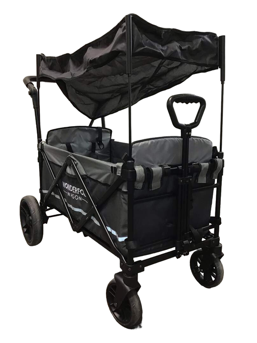 used Wonderfold X2 Push + Pull Double Stroller Wagon, 2021, Stone Gray