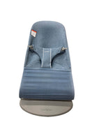 used BabyBjorn Bouncer Balance, SUEDE BLUE, Light Gray Frame