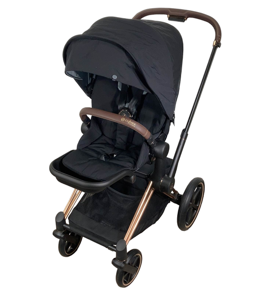 used Cybex PRIAM Stroller, Deep Black, Rosegold, 2022