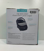 secondhand JJ Cole Car Seat Cover, - grey herringbone stitch