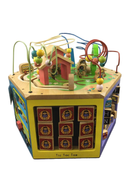 used B. toys Youniversity Wooden Activity Cube