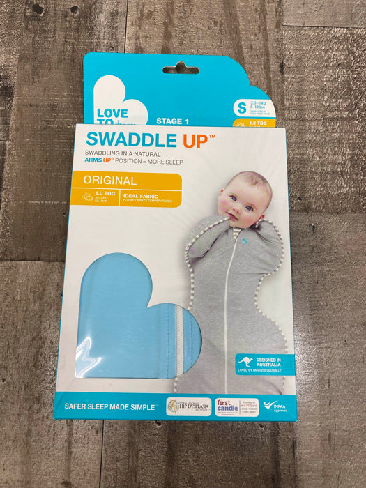 used Love To Dream Swaddle UP Original Sleep Sack, Blue, Small