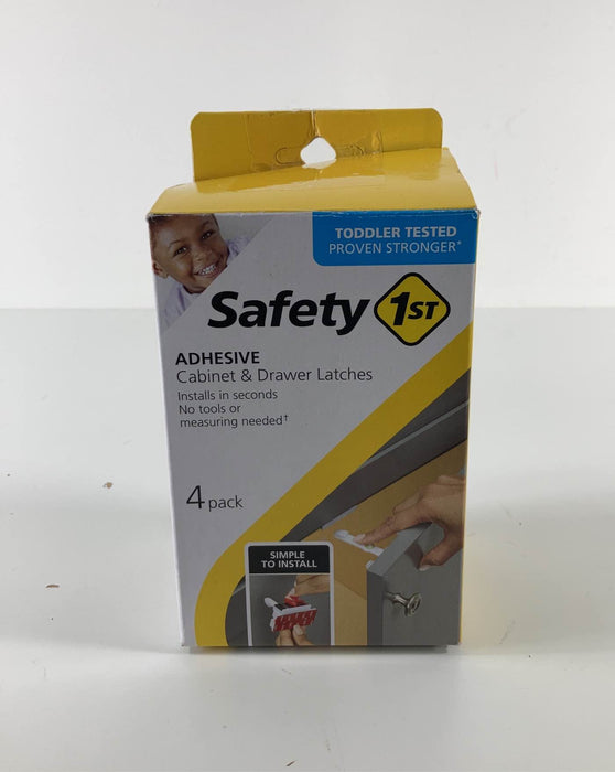 used Safety 1st Adhesive Cabinet & Drawer Latches, 4 Pack