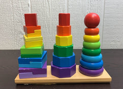 used Melissa & Doug Geometric Stacker