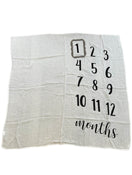 used Mud Pie Monthly Milestone Blanket