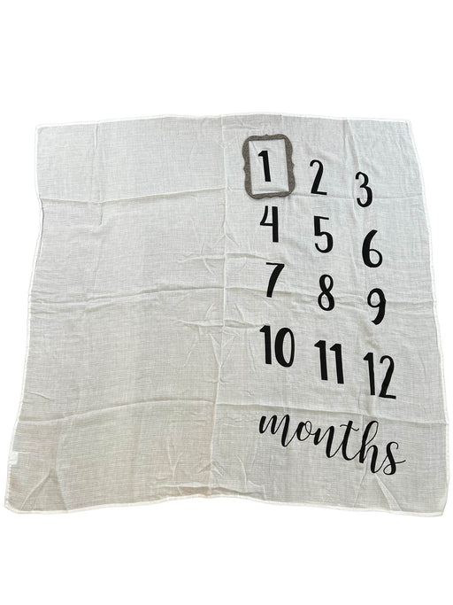 used Mud Pie Monthly Milestone Blanket