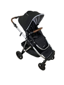 used Mockingbird Single to Double Stroller, 2023, Silver with Penny Leather, Watercolor Drops, Black