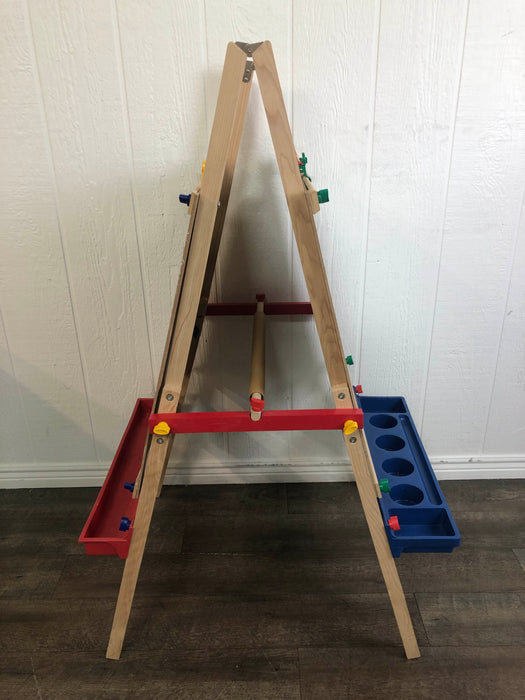 secondhand Melissa & Doug Deluxe Standing Wooden Art Easel