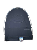 used SlumberPod 3.0 Sleep Canopy with Fan, Black with Gray Accents