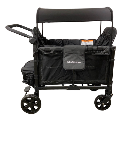 secondhand Wonderfold W4 Elite Stroller Wagon, 2023, Volcanic Black