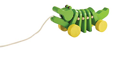 used Plan Toys Wooden Dancing Alligator Push And Pull Toy