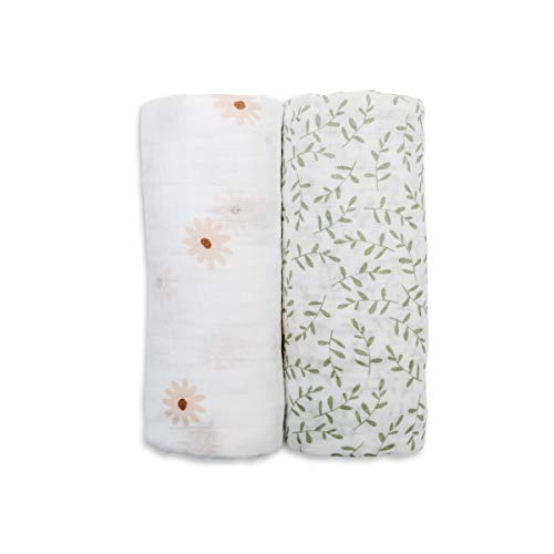 used Lulujo Muslin Swaddle Blankets 2 Pack