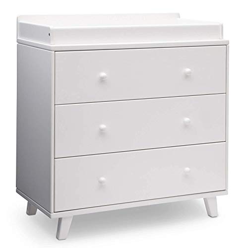 used Delta Children Ava 3 Drawer Dresser with Changing Top