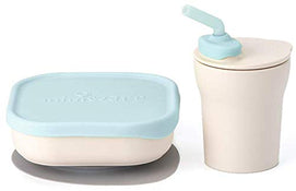 used Miniware Sip & Snack Set, Blue