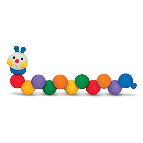 used Melissa & Doug K's Kids Build an Inchworm Snap-Together Soft Block Set for Baby