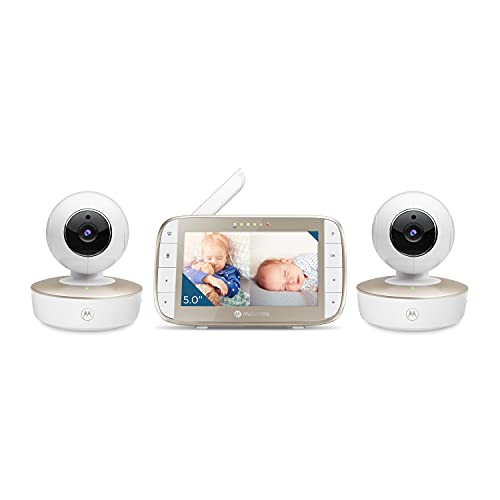 used Motorola VM50G-2 5-Inch Video Baby Monitor with 2 Cameras