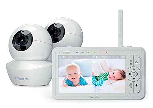 used Babysense HD 5" Split-Screen Video Baby Monitor