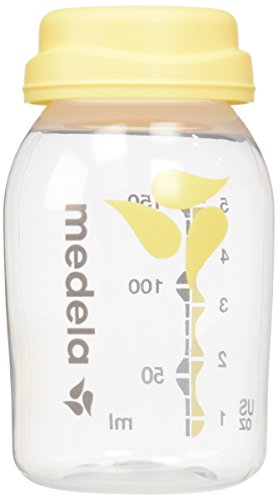 used Medela Breast Milk Collection and Storage Bottles with Solid Lids - 6pk/5oz