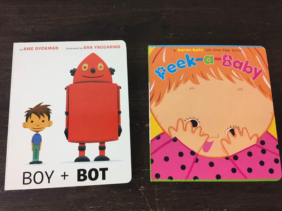 used BUNDLE Baby Peekaboo And Robot Friends Books