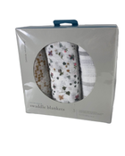 used Little Unicorn Cotton Muslin Swaddles 3-Pack, Garden Bees