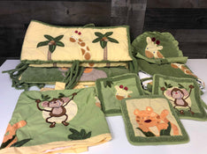 used Nojo Jungle Babies Crib Set