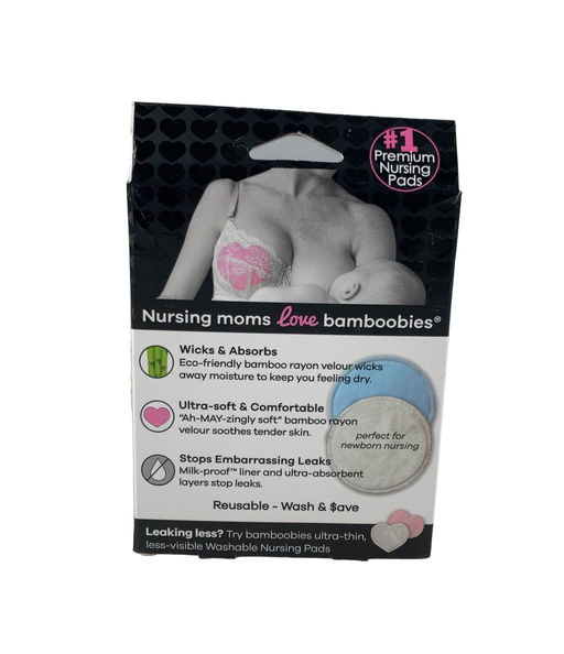 secondhand Bamboobies Overnight Washable Nursing Pads, 2 Pairs