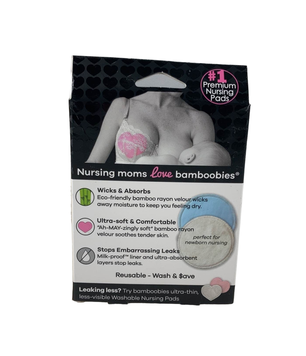 secondhand Bamboobies Overnight Washable Nursing Pads, 2 Pairs